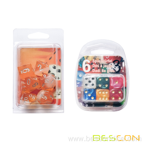 Dice Set in Custom Blister Packing